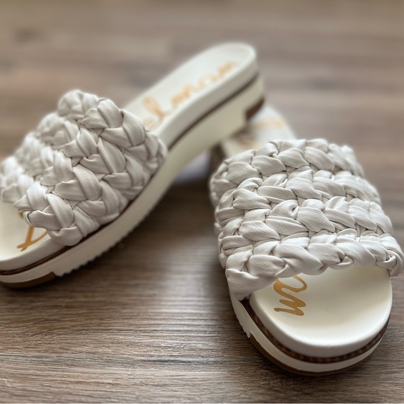 Sam Edelman ainslie white nappa sandals. Size 6 - Picture 8 of 8